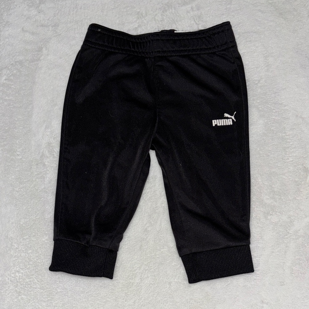Puma 3-6 month Black joggers track pants Sweatpants